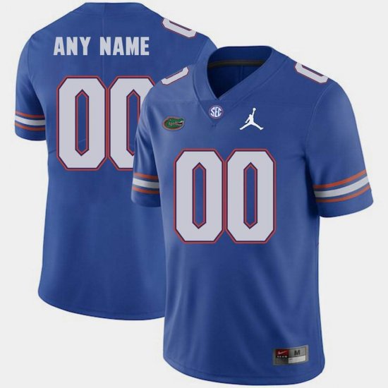 Men's Florida Gators #00 Customize NCAA Jordan Brand Royal 2018 Game Authentic Stitched College Football Jersey YKA0662OB